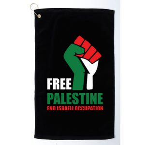 Free Palestine Gaza Freedom End Israeli Occupation Platinum Collection Golf Towel