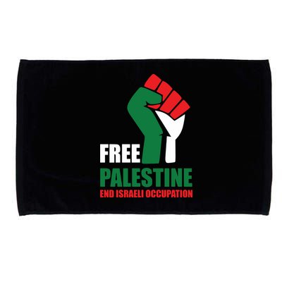 Free Palestine Gaza Freedom End Israeli Occupation Microfiber Hand Towel
