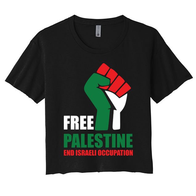 Free Palestine Gaza Freedom End Israeli Occupation Crop Top