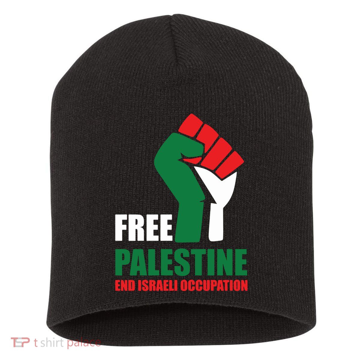 Free Palestine Gaza Freedom End Israeli Occupation Short Acrylic Beanie