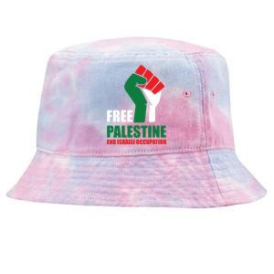 Free Palestine Gaza Freedom End Israeli Occupation Tie-Dyed Bucket Hat