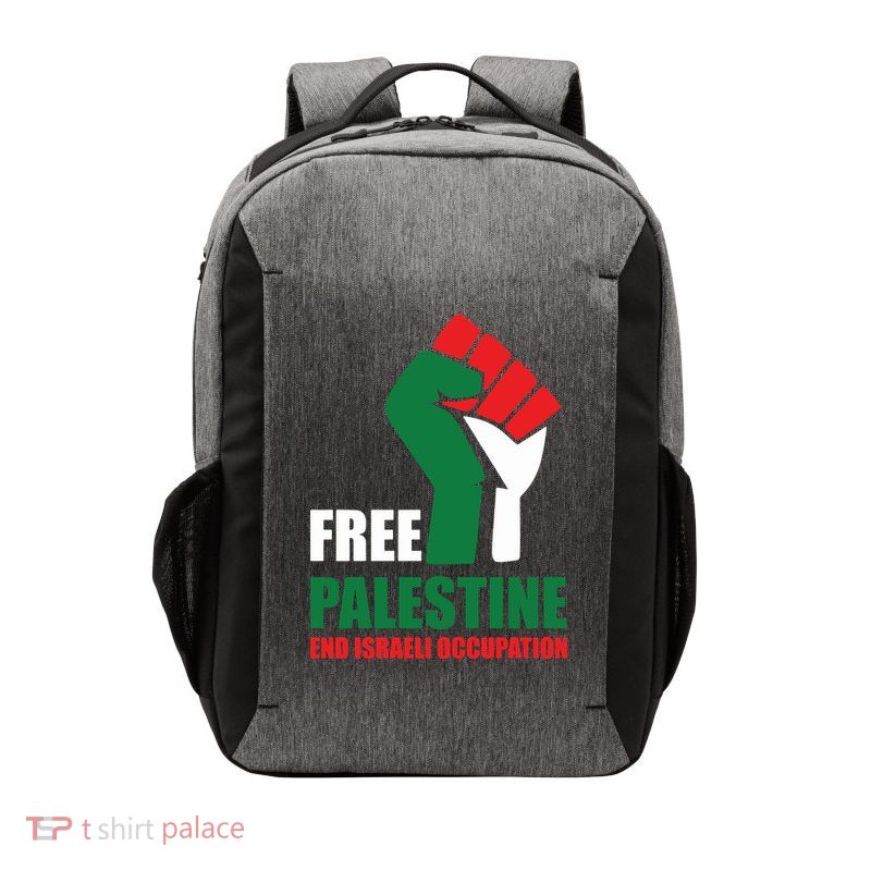 Free Palestine Gaza Freedom End Israeli Occupation Vector Backpack