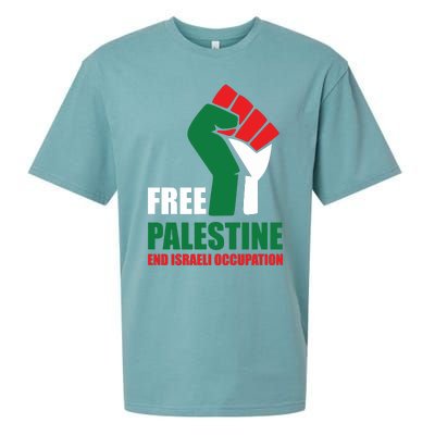 Free Palestine Gaza Freedom End Israeli Occupation Sueded Cloud Jersey T-Shirt