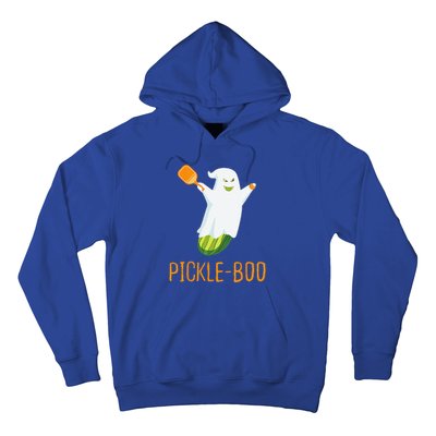 Funny Pickle Ghost Loves To Play Pickleball At Halloween Hoodie