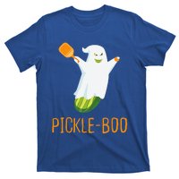 Funny Pickle Ghost Loves To Play Pickleball At Halloween T-Shirt