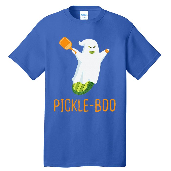 Funny Pickle Ghost Loves To Play Pickleball At Halloween Tall T-Shirt