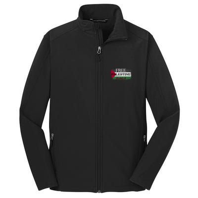 Free Palestine Gift Support Palestine And Gaza Jerusalem Great Gift Core Soft Shell Jacket