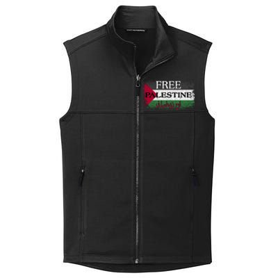 Free Palestine Gift Support Palestine And Gaza Jerusalem Great Gift Collective Smooth Fleece Vest