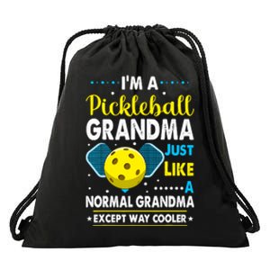 Funny Pickleball Grandma Pickleball Player Drawstring Bag