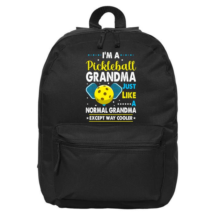 Funny Pickleball Grandma Pickleball Player 16 in Basic Backpack