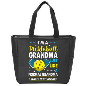 Funny Pickleball Grandma Pickleball Player Zip Tote Bag