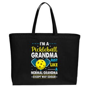 Funny Pickleball Grandma Pickleball Player Cotton Canvas Jumbo Tote