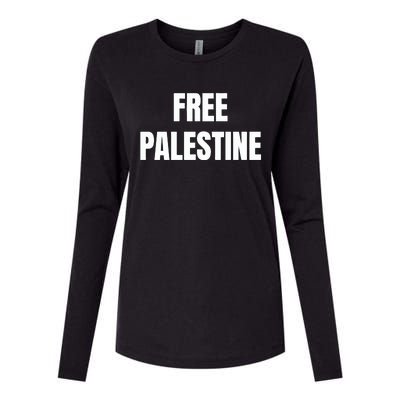 Free Palestine Gaza Freedom Womens Cotton Relaxed Long Sleeve T-Shirt