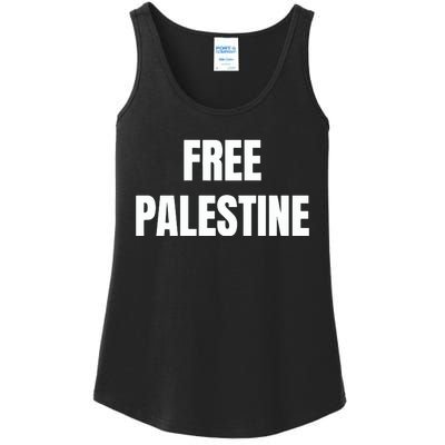 Free Palestine Gaza Freedom Ladies Essential Tank