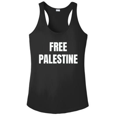 Free Palestine Gaza Freedom Ladies PosiCharge Competitor Racerback Tank