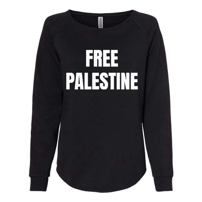 Free Palestine Gaza Freedom Womens California Wash Sweatshirt