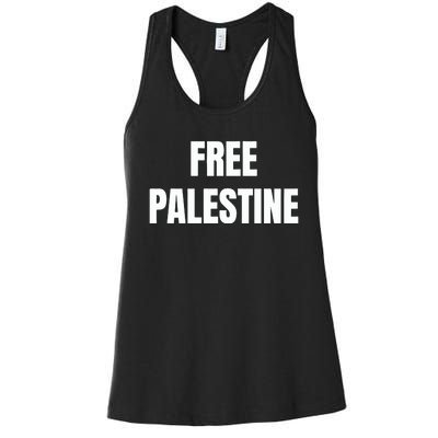 Free Palestine Gaza Freedom Women's Racerback Tank