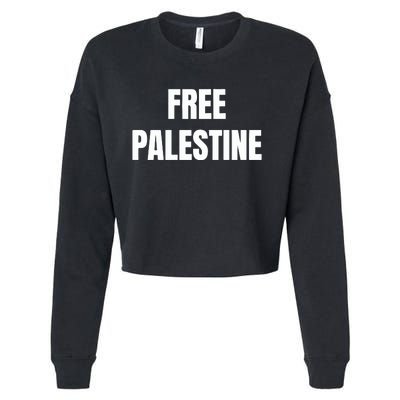 Free Palestine Gaza Freedom Cropped Pullover Crew