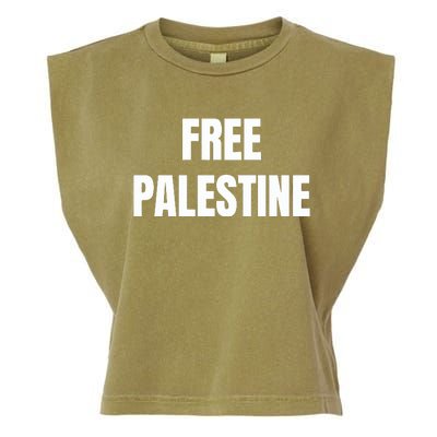 Free Palestine Gaza Freedom Garment-Dyed Women's Muscle Tee