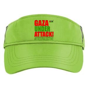 Free Palestine Gaza Under Attack Palestine Flag Cute Gift Adult Drive Performance Visor