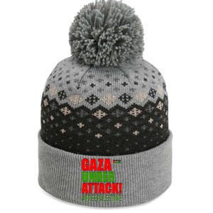 Free Palestine Gaza Under Attack Palestine Flag Cute Gift The Baniff Cuffed Pom Beanie