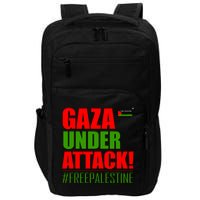 Free Palestine Gaza Under Attack Palestine Flag Cute Gift Impact Tech Backpack