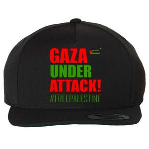 Free Palestine Gaza Under Attack Palestine Flag Cute Gift Wool Snapback Cap