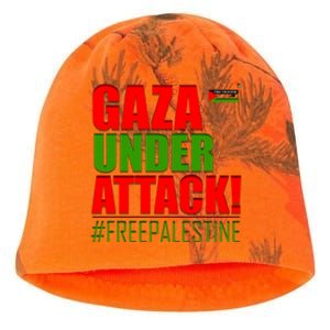 Free Palestine Gaza Under Attack Palestine Flag Cute Gift Kati - Camo Knit Beanie