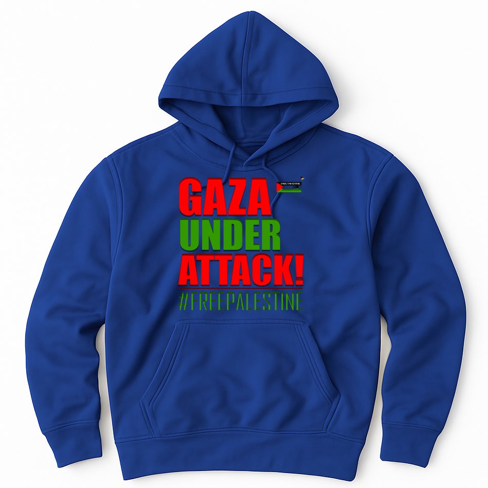 Free Palestine Gaza Under Attack Palestine Flag Cute Gift Hoodie