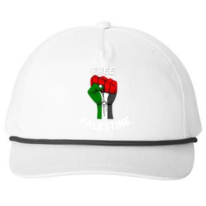 Free Palestine Gaza Arabic Flag Great Gift Snapback Five-Panel Rope Hat