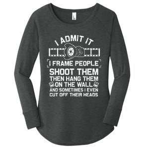 Funny Photographer Gift For Women Cool Photography Joke Women's Perfect Tri Tunic Long Sleeve Shirt