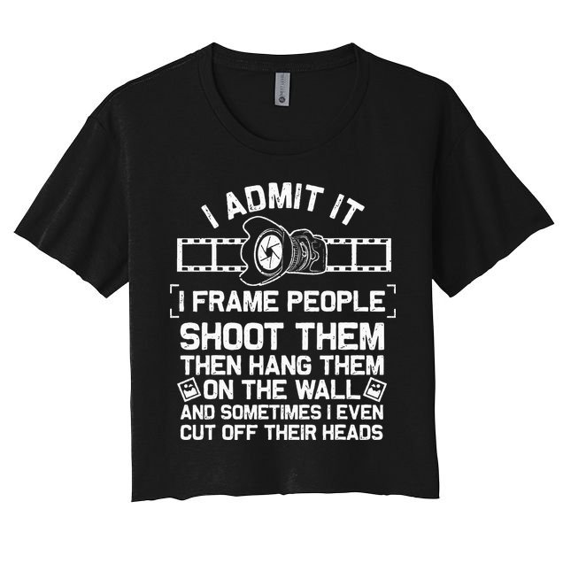 Funny Photographer Gift For Women Cool Photography Joke Crop Top