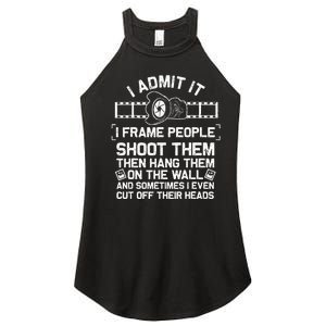 Funny Photographer Gift For Women Cool Photography Joke Women's Perfect Tri Rocker Tank