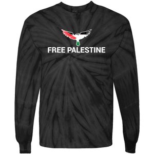 Free Palestine Gaza Palestinian Peace Tie-Dye Long Sleeve Shirt