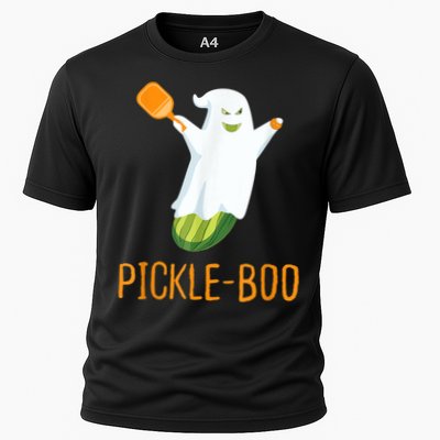 Funny Pickle Ghost Loves To Play Pickleball At Halloween Performance Shirt