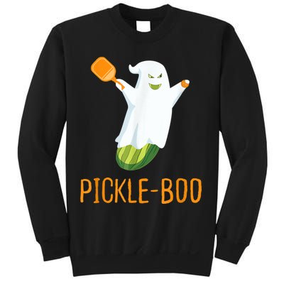 Funny Pickle Ghost Loves To Play Pickleball At Halloween Sweatshirt