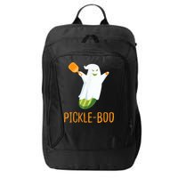 Funny Pickle Ghost Loves To Play Pickleball At Halloween City Backpack
