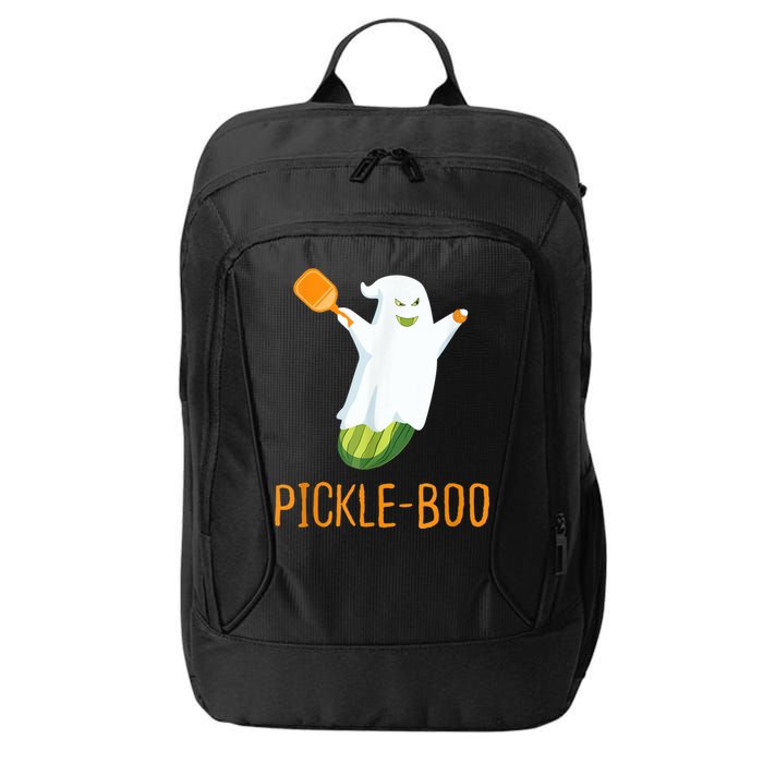 Funny Pickle Ghost Loves To Play Pickleball At Halloween City Backpack
