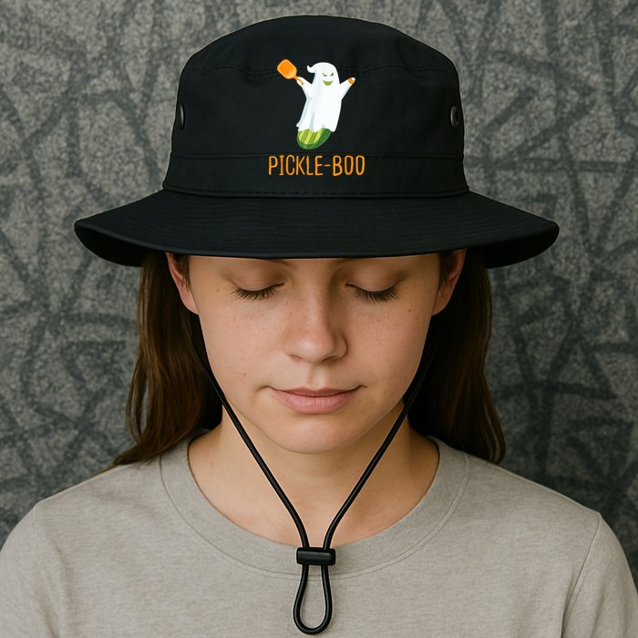 Funny Pickle Ghost Loves To Play Pickleball At Halloween Bucket Hat