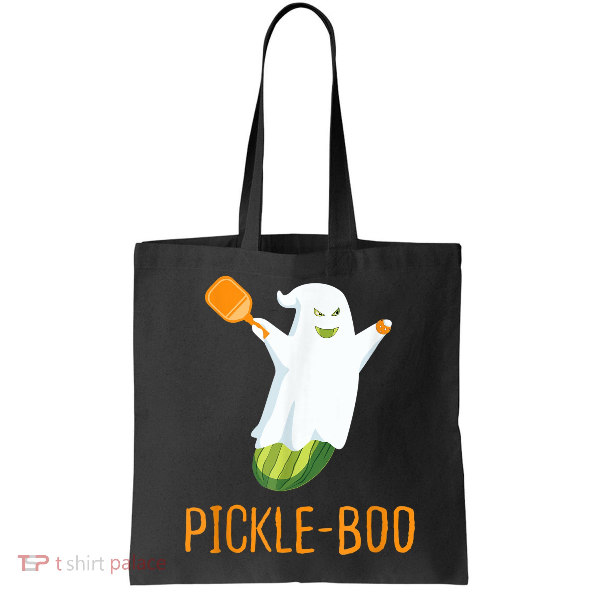 Funny Pickle Ghost Loves To Play Pickleball At Halloween Bag