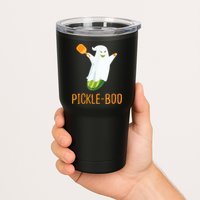 Funny Pickle Ghost Loves To Play Pickleball At Halloween Tumbler