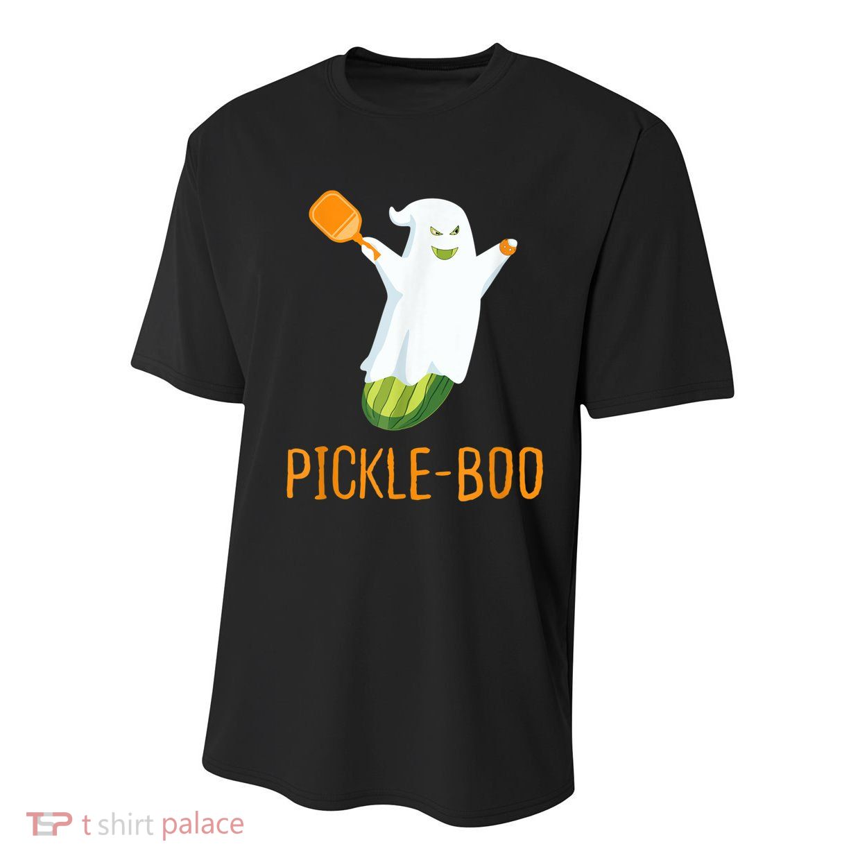 Funny Pickle Ghost Loves To Play Pickleball At Halloween Youth Performance Sprint T-Shirt