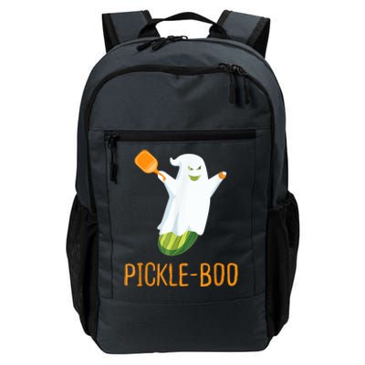 Funny Pickle Ghost Loves To Play Pickleball At Halloween Daily Commute Backpack