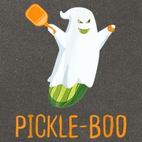 Funny Pickle Ghost Loves To Play Pickleball At Halloween Cotton Canvas Backpack