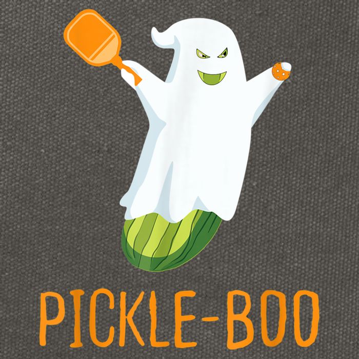 Funny Pickle Ghost Loves To Play Pickleball At Halloween Cotton Canvas Backpack