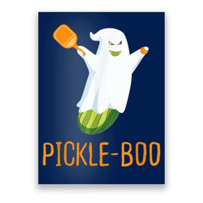 Funny Pickle Ghost Loves To Play Pickleball At Halloween Poster