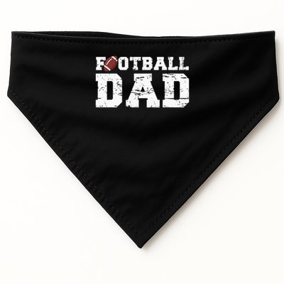 Football Papa Graphic Proud Football Dad USA-Made Doggie Bandana