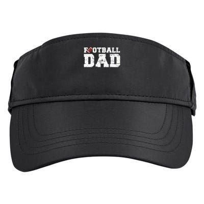 Football Papa Graphic Proud Football Dad Adult Drive Performance Visor