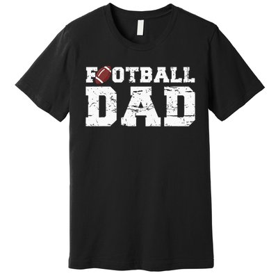 Football Papa Graphic Proud Football Dad Premium T-Shirt