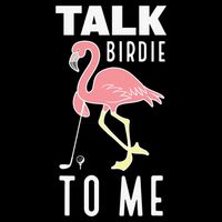 Flamingo Playing Golf Talk Birdie To Me Golfing Funny Stripe Pom Pom Beanie